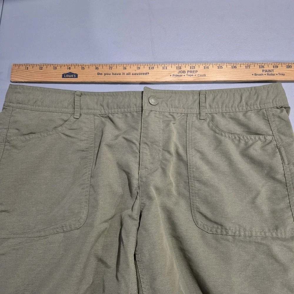 North Face Shorts Womens 16 Green‎ Horizon 2.0 Roll Up Hiking Nylon Lightweight
